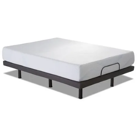 Queen 10" Gel Memory Foam Mattress and Adjustable Base